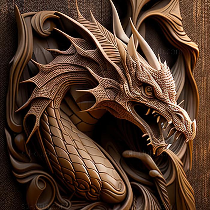 3D model st dragon (STL)